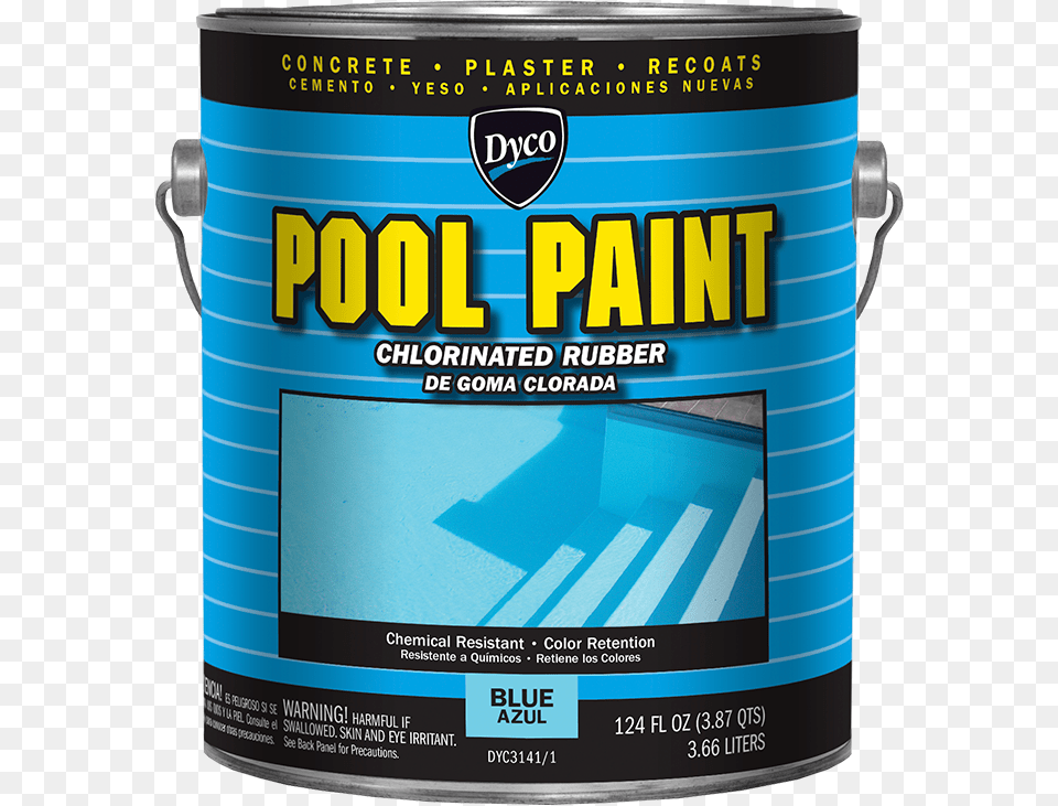 Dyco Pool Paint Pool Paint 1 Gal Ocean Blue Semi Gloss Acrylic Exterior, Paint Container, Can, Tin Free Png Download