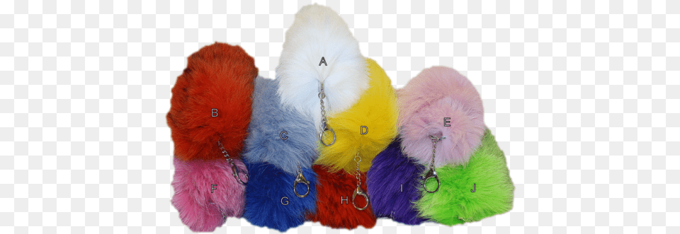 Dyed Fox Tail Keychains Plush, Clothing, Hat, Fur, Toy Png