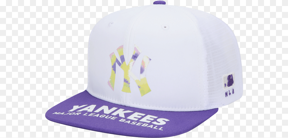 Dyeing Logo Print Flat Visor Snapback Baseball Cap, Baseball Cap, Clothing, Hat, Hardhat Png Image