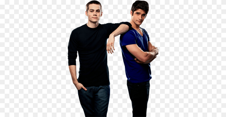 Dylan O39brien And Tyler Posey Bottled Water, T-shirt, Sleeve, Clothing, Pants Free Png