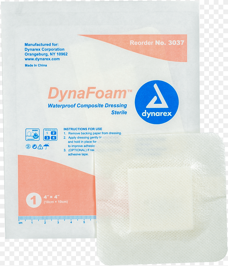 Dynafoam Waterproof Bordered Foam Dressing Dynarex, Bandage, First Aid Free Png Download