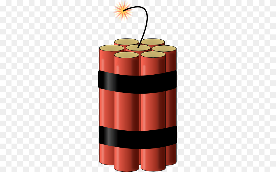 Dynamite Ready To Explode Transparent, Weapon Free Png Download