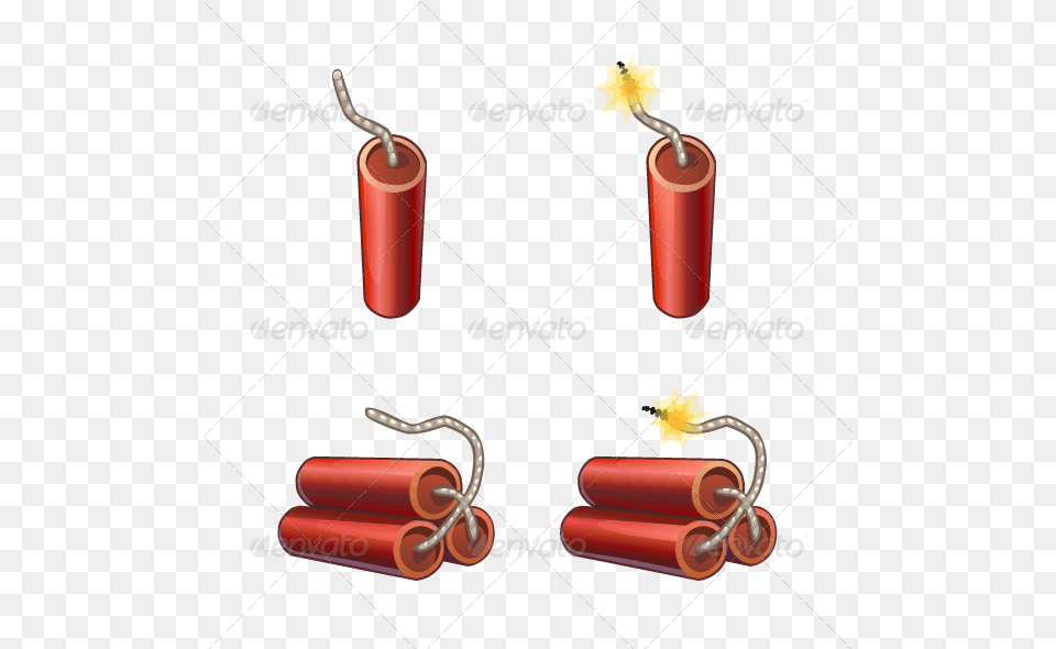 Dynamite Vector Fuse Dynamite Sprite, Weapon Free Png Download