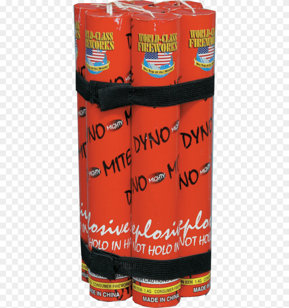 Dyno Mighty Mite World Class Fireworks, Can, Tin Png