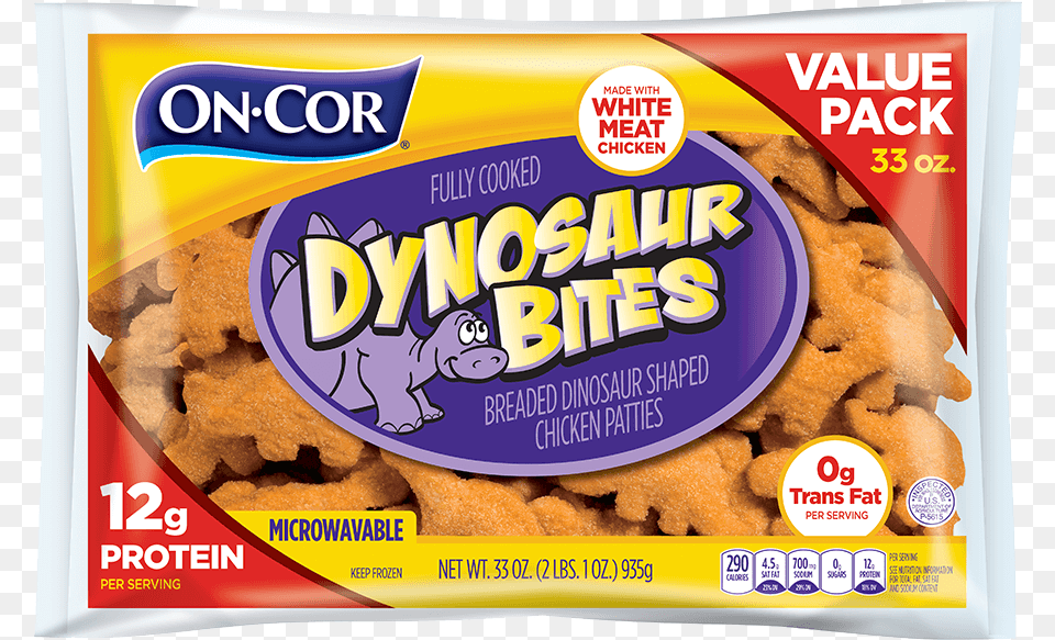 Dynosaur Bites Value Pack Cor Chicken Nuggets, Food, Fried Chicken, Snack, Bread Free Png Download