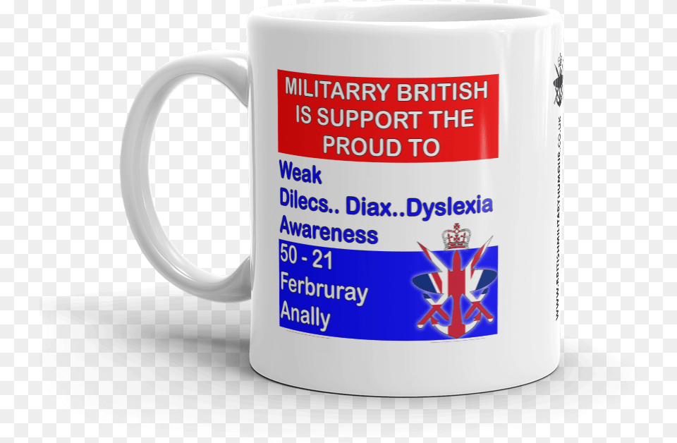 Dyslexia Mug Coffee Cup, Beverage, Coffee Cup Png Image