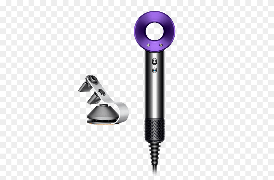 Dyson Hair Dryer Dyson Supersonic Hair Dryer Purple, Electrical Device, Microphone, Electronics, Appliance Free Png Download