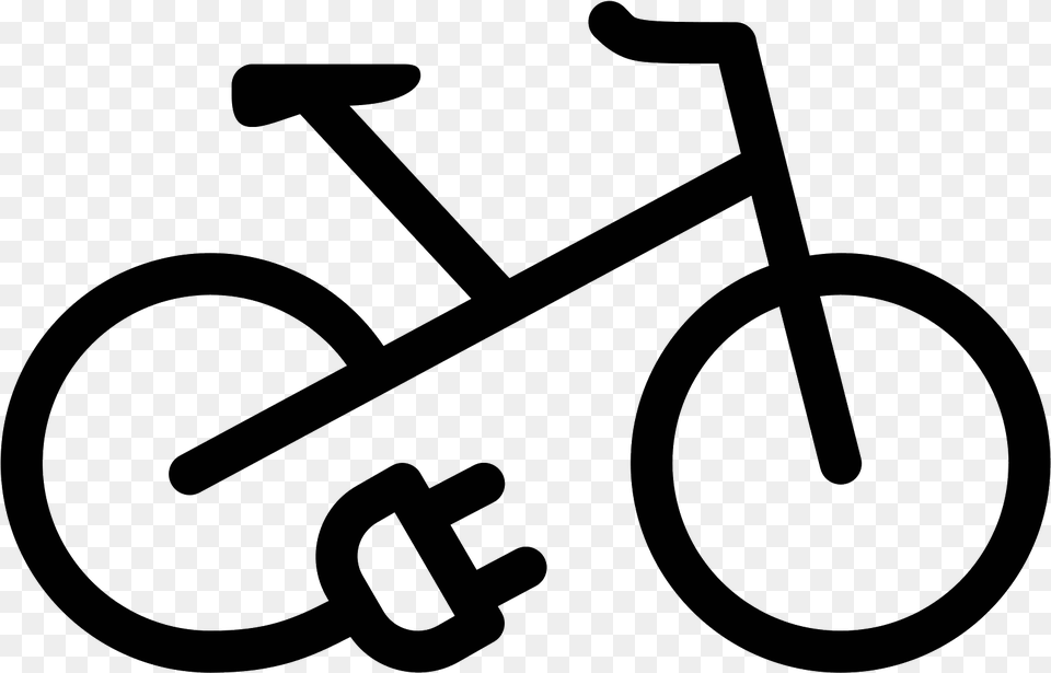 E Bike Icon, Gray Free Png