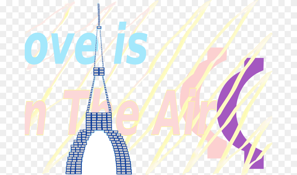 E Card Love Is In The Air La Tour Eiffel Tower 30 Aug Poster, Art, Graphics, City, Lighting Png