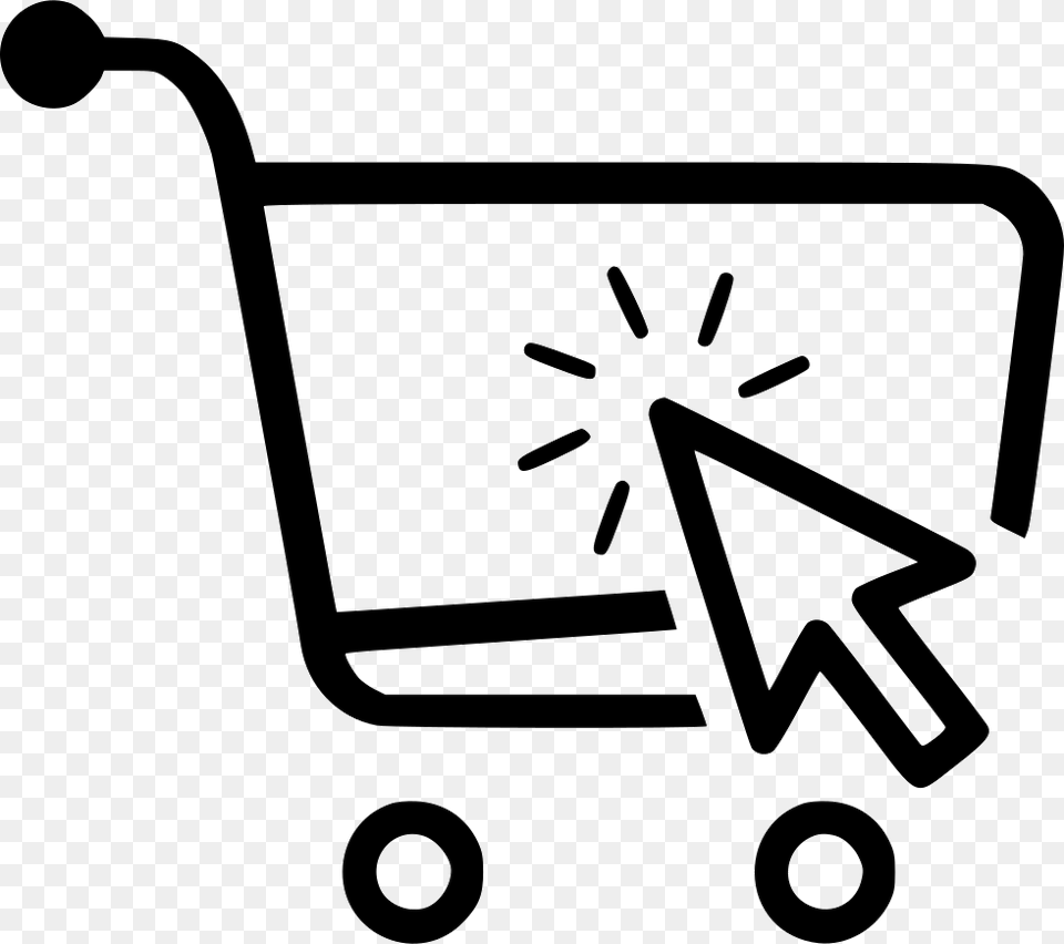 E Commerce Icon Stencil, Shopping Cart, Smoke Pipe Free Png Download