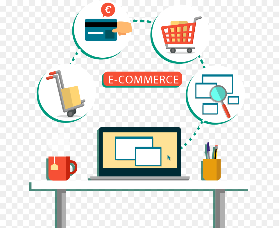 E Commerce Websites Symbols, Desk, Furniture, Table, Text Free Png