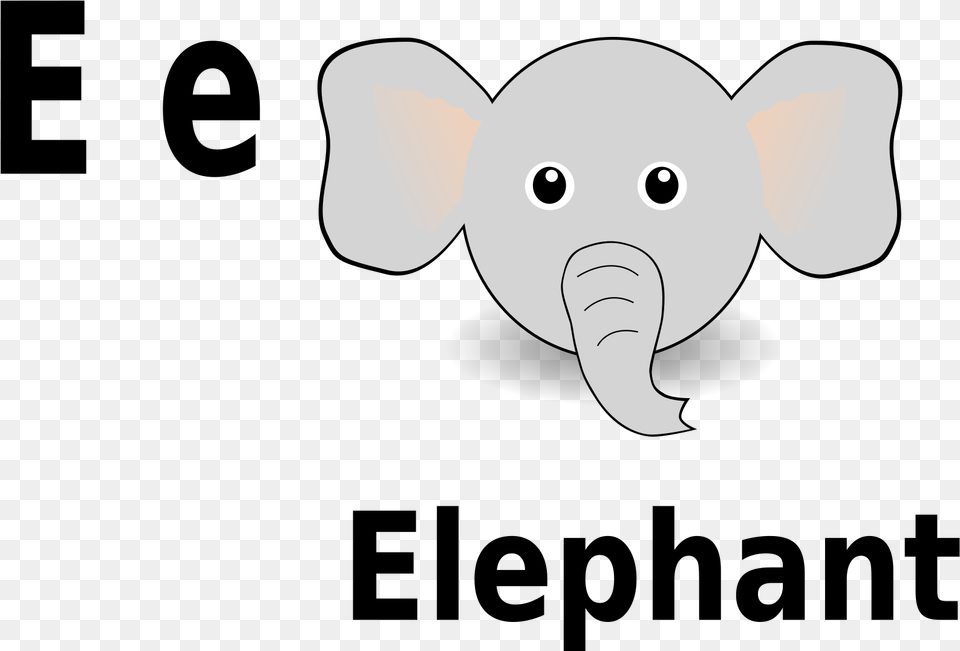 E For Elephant Clip Arts Alphabet E Is For Elephant, Animal, Bear, Mammal, Wildlife Free Transparent Png