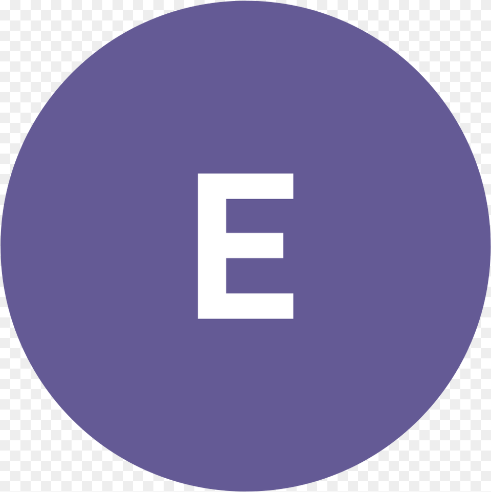 E In A Purple Circle, Logo, Disk, Sphere Free Transparent Png