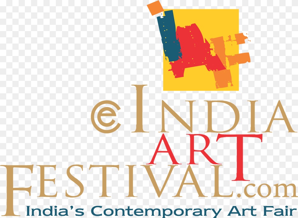 E India Art Festival India Art Festival Logo, Book, Publication, Advertisement, Poster Png