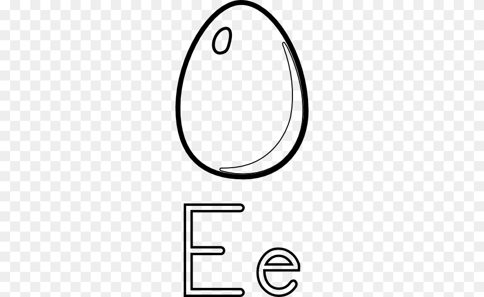 E Is For Egg Clip Arts For Web, Stencil Free Png Download