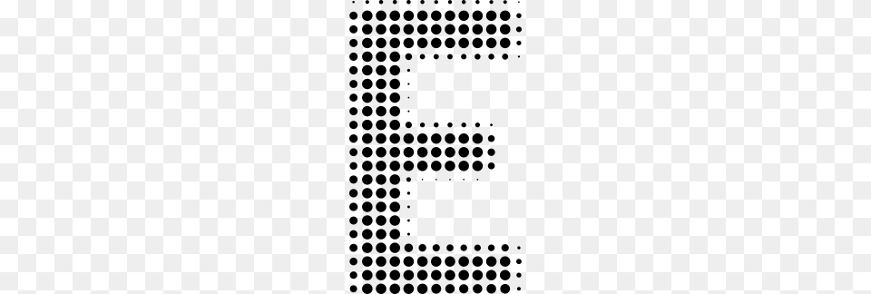 E Letter Dots Grid, Gray Free Png