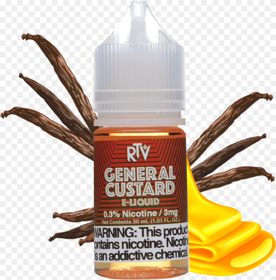 E Liquid General Custard Vanilla, Bottle, Person Free Transparent Png