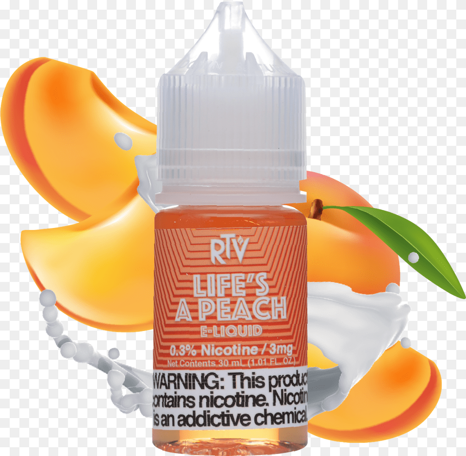 E Liquid Life S A Peach Mandarin Orange, Food, Fruit, Plant, Produce Free Png