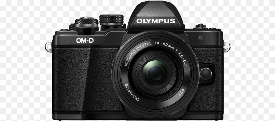 E M10 Mark Ii Black Body With 14 42mm Black Ez Lens Fujifilm X T3 18 55 Black, Camera, Digital Camera, Electronics Free Png
