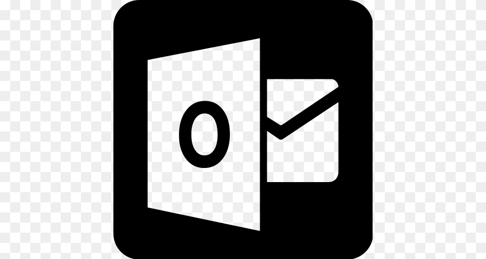 E Mail Email Logo Mail Outlook Square Icon, Gray Free Transparent Png