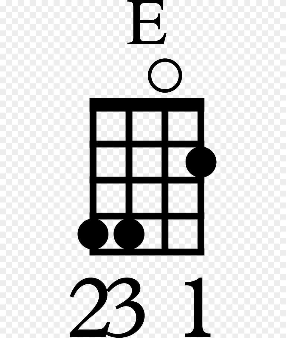 E Major Chord Ukulele Position Play Bb On Ukulele, Gray Png