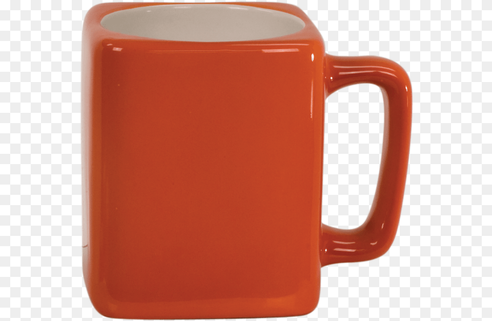 E Orange Square Lazer Mug 8oz Mug, Cup, Beverage, Coffee, Coffee Cup Free Png