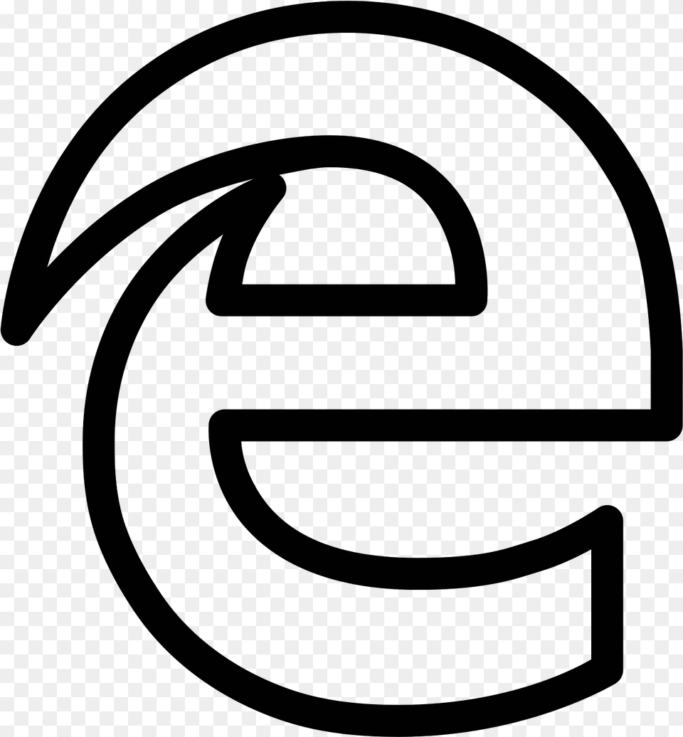 E Vector Symbol, Gray Free Transparent Png