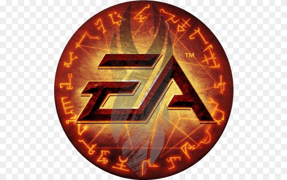 Ea Logo Logos De Ea Sports, Symbol, Disk, Text, Light Free Transparent Png