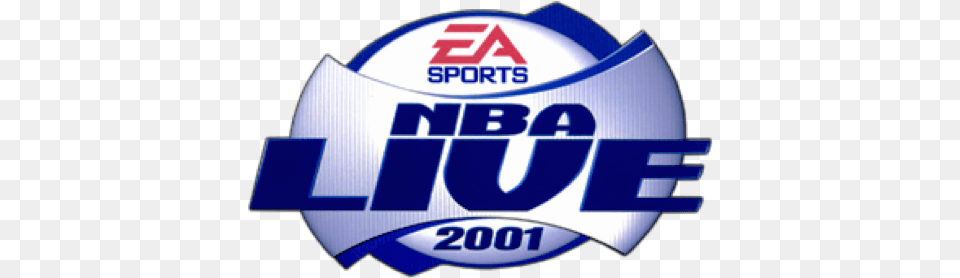 Ea Sports Nba Live 2001 Logo, Badge, Symbol, Disk Png Image