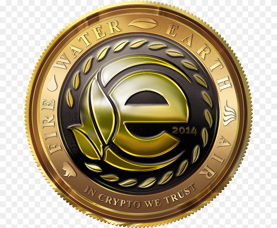 Eac Logo Cryptocurrency, Wristwatch, Emblem, Symbol, Coin Png Image