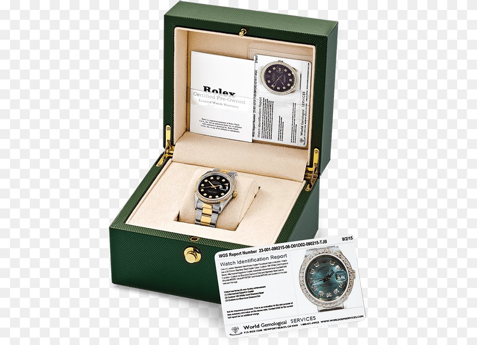Each Certified Pre Owned Watch Is Presented In Green Camera Lens, Arm, Body Part, Person, Wristwatch Png Image