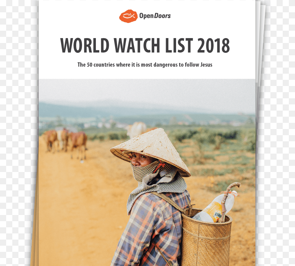 Each Year The World Watch List Ranks The Top 50 Countries Open Doors, Sun Hat, Clothing, Hat, Adult Free Png