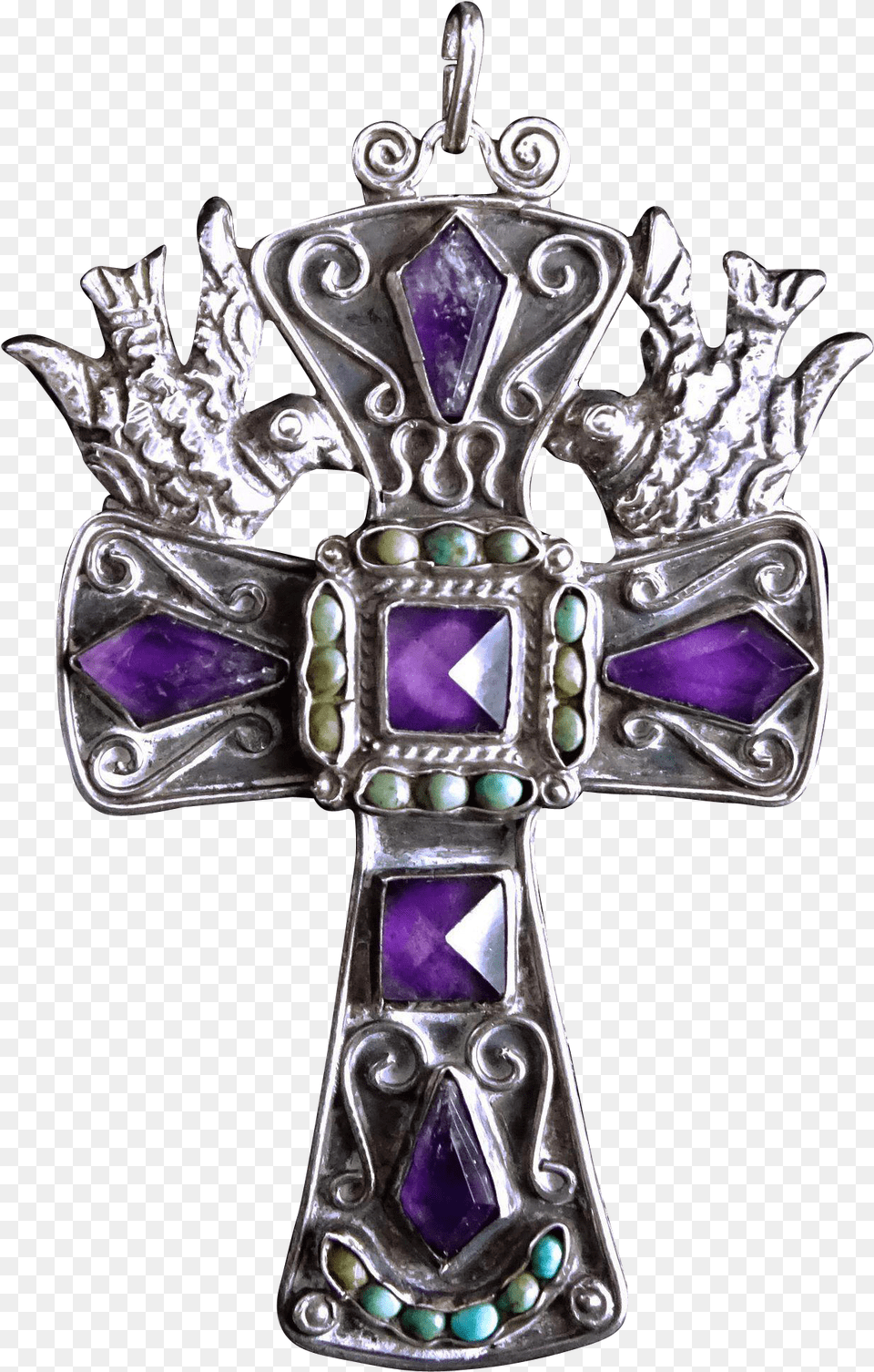 Eagle 129 Matl Salas Matilde Poulat Jeweled Palomas Pendant, Accessories, Jewelry, Gemstone, Cross Free Png