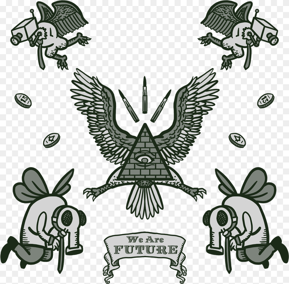 Eagle, Emblem, Symbol, Animal, Bird Free Png Download