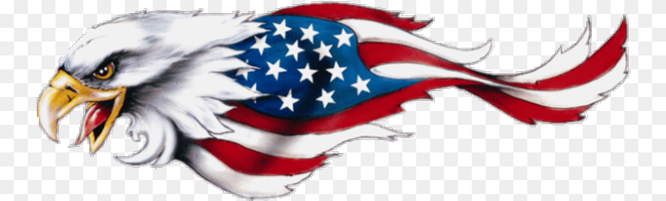 Eagle Americanflag Decal, American Flag, Flag, Animal, Bird Free Transparent Png