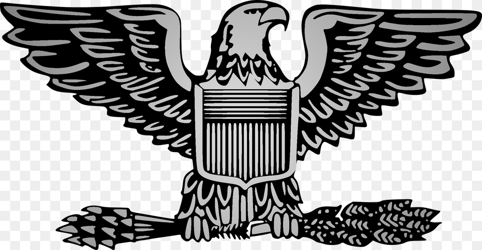 Eagle Army Pencil And Colonel Rank, Emblem, Symbol, Animal, Bird Png Image