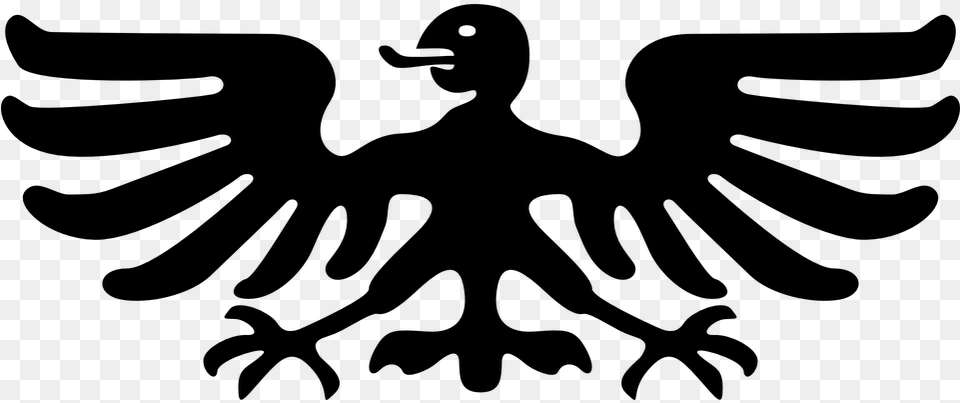 Eagle Bird Silhouette Symbol Wildlife Icon, Gray Free Transparent Png