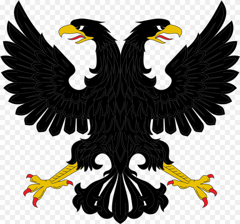 Eagle Black Logo Image Download Black Double Headed Eagle, Animal, Beak, Bird, Vulture Free Transparent Png