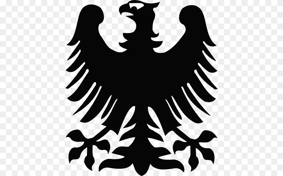 Eagle Clipart Black, Symbol, Stencil, Emblem, Adult Free Png