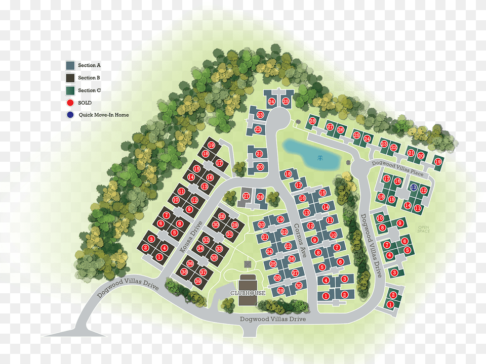 Eagle Construction Villas At Dogwood Site Plan Plan, Neighborhood, Plate, Architecture, Campus Png