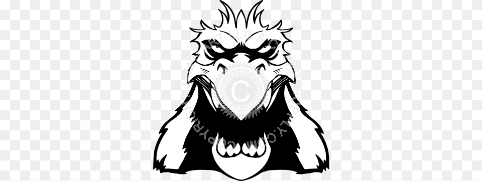 Eagle Facing Forward Drawing, Stencil, Person, Electronics, Hardware Png Image