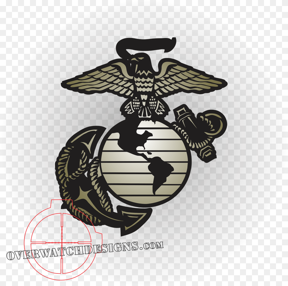 Eagle Globe And Anchor Decal United States Marine Eagle Globe And Anchor Designs, Emblem, Symbol, Animal, Bird Free Transparent Png