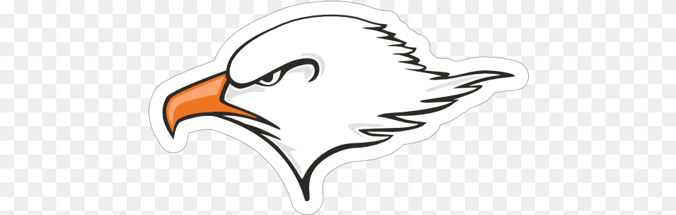 Eagle Head Mascot Sticker Illustration, Animal, Beak, Bird, Baby Png