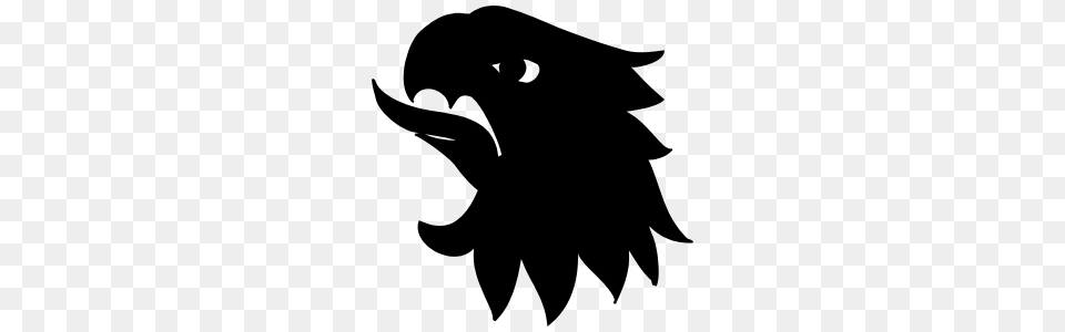 Eagle Head Sticking Out Tongue Sticker, Silhouette, Stencil, Animal, Bear Png