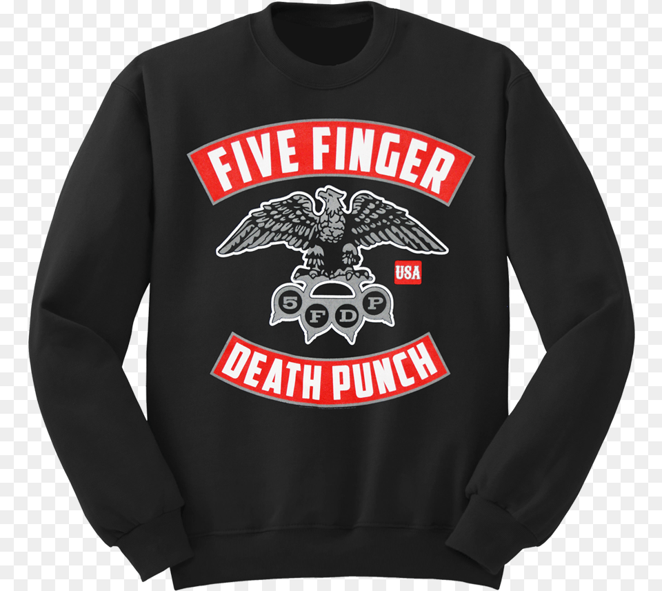 Eagle Knuckle Sweatshirt Five Finger Death Punch Eagle, Clothing, Knitwear, Sweater, Hoodie Free Png