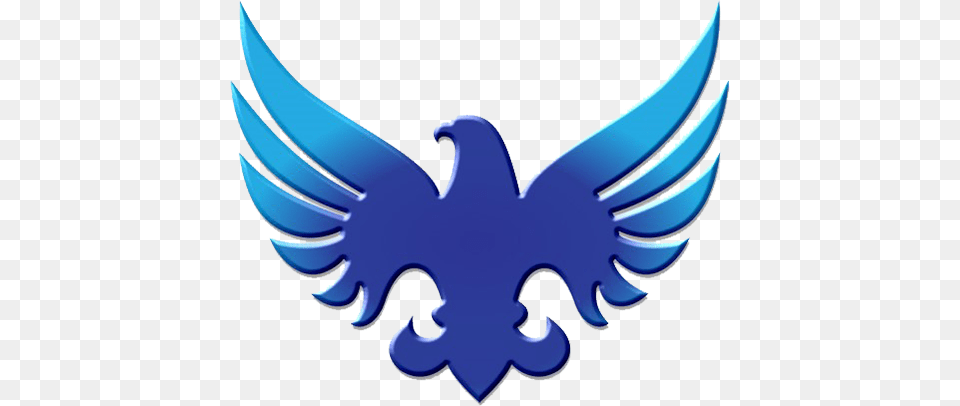Eagle Logo Blue Eagle, Emblem, Symbol, Animal, Bird Png Image