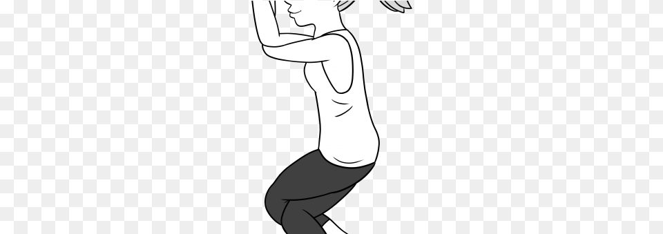 Eagle Pose For Hip And Shoulder Stretching Hip, Person Png Image