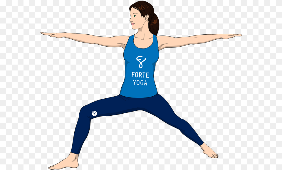 Eagle Pose Warrior Ii Yoga Pose Clipart Download Warrior Pose Clip Art, Working Out, Warrior Yoga Pose, Sport, Person Free Png