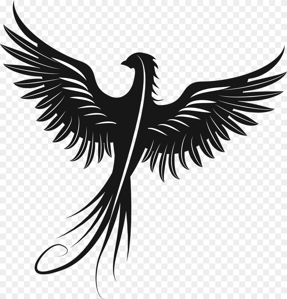 Eagle Silhouette Beak Feather Font Phoenix Decal, Animal, Dinosaur, Reptile Png Image