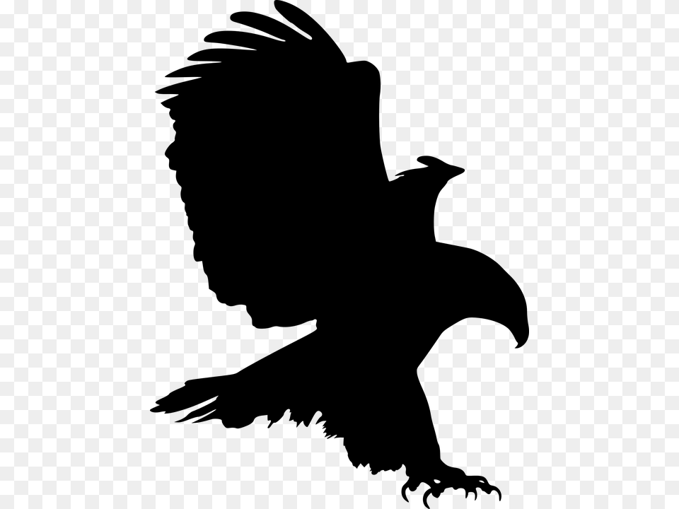 Eagle Silhouette Eagle Vector Eagle Logo Background Eagle Clip Art, Gray Png Image